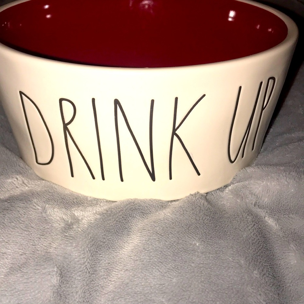 Rae Dunn DRINK UP pet bowl